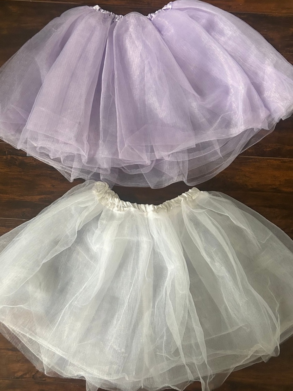 ⚡️2 for $30 NEW White & Lavender 3-Layer Tutu Bundle One Size